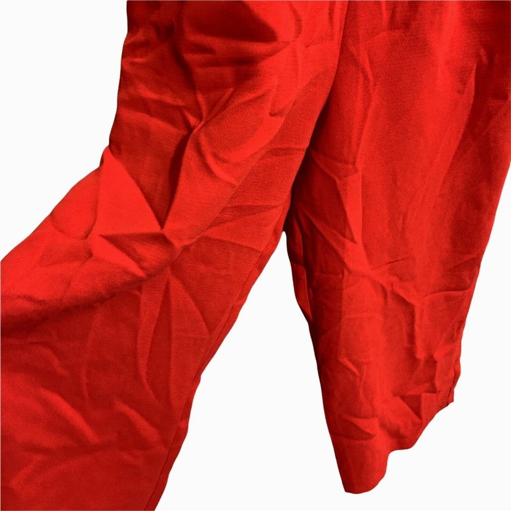 Bishop & Young Rachel Wide Leg Cropped Jumpsuit Red - Picture 3 of 8